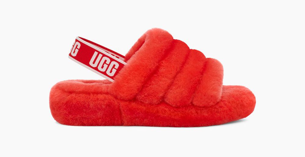 Ugg Slides Canada - Ugg Women's Fluff Yeah Red